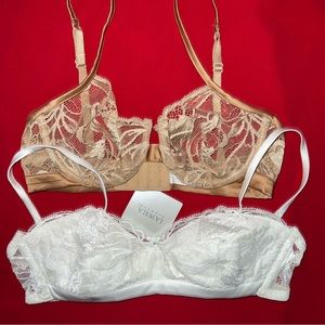 La Perla Lace Bra 2 Bra Made in Italy. NWT